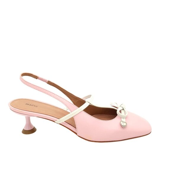 NEW Anthropologie Slingback Kitten Heel Women 9 Chic Modern Elegant Contemporary - Picture 2 of 10